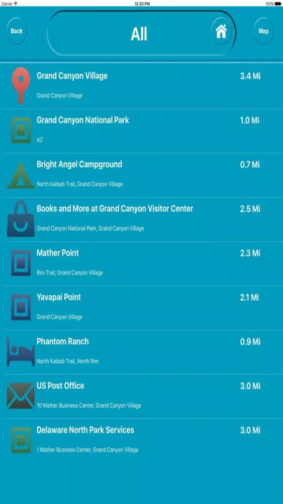 Tangkapan layar Grand Canyon Arizona Offline City Maps Navigation