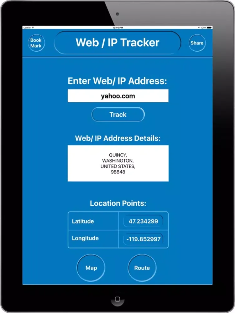 تصاویر IP Address Tracker iPad 