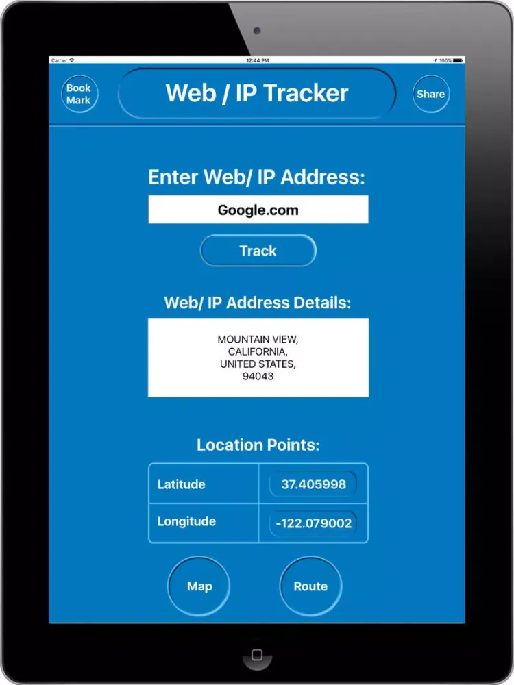 تصاویر IP Address Tracker iPad 