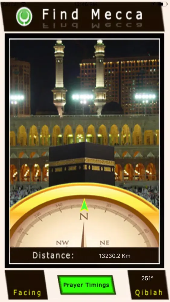 Tangkapan layar Find Mecca ( Qibla ) HD