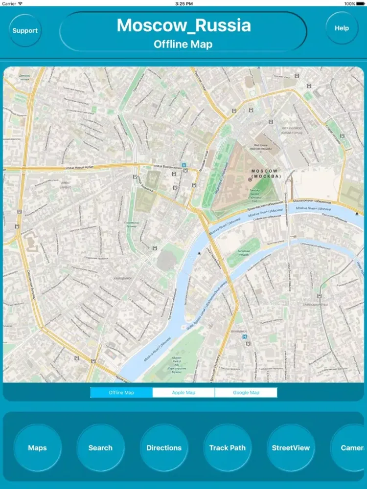 Capturas de tela do Moscow Russia Offline City Maps Navigation iPad 