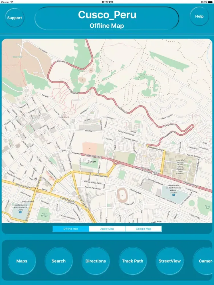 تصاویر Cusco Peru Offline City Maps Navigation iPad 