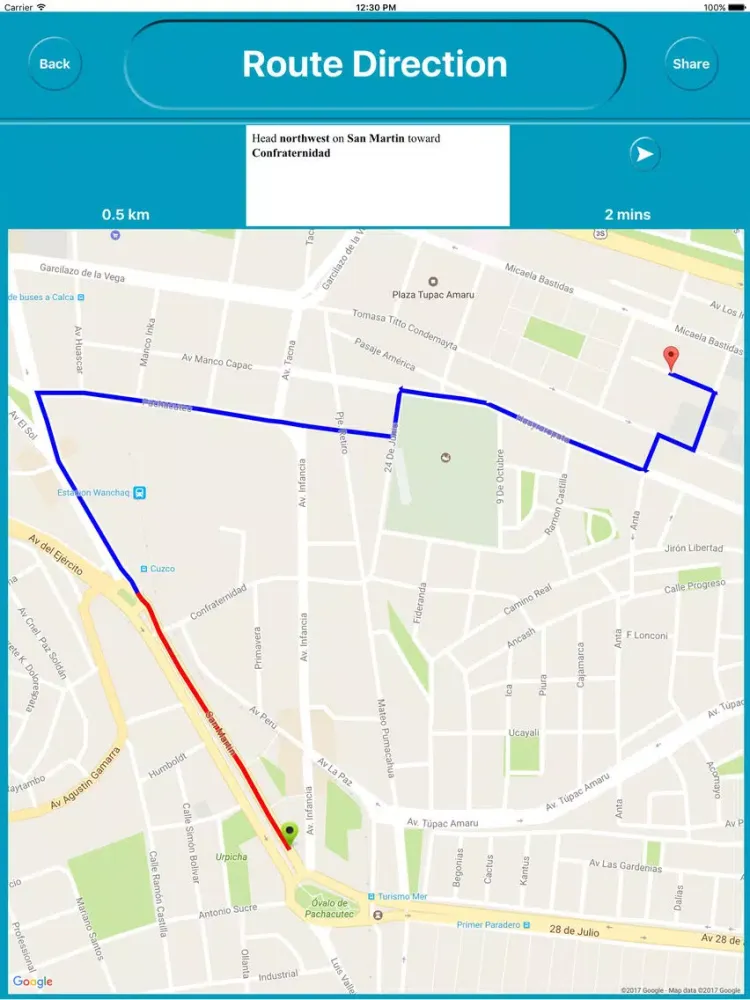 تصاویر Cusco Peru Offline City Maps Navigation iPad 