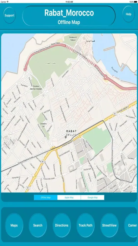 Tangkapan skrin Rabat Morocco Offline City Maps with Navigation