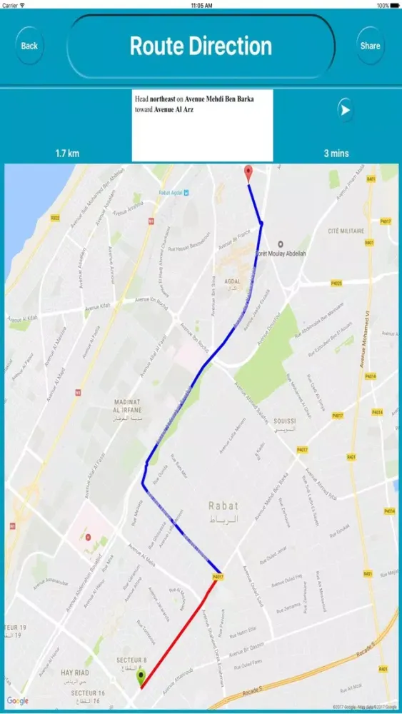 Tangkapan skrin Rabat Morocco Offline City Maps with Navigation