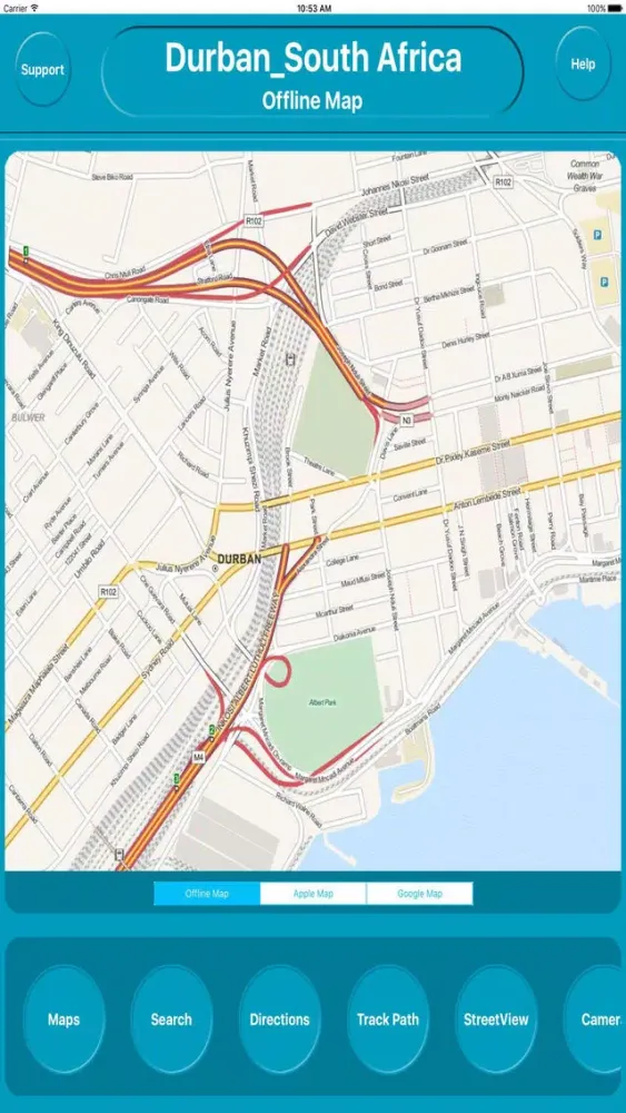 Tangkapan layar Durban South Africa Offline City Maps Navigation