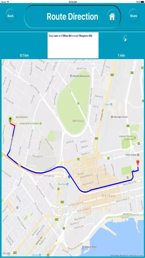 Tangkapan layar Durban South Africa Offline City Maps Navigation