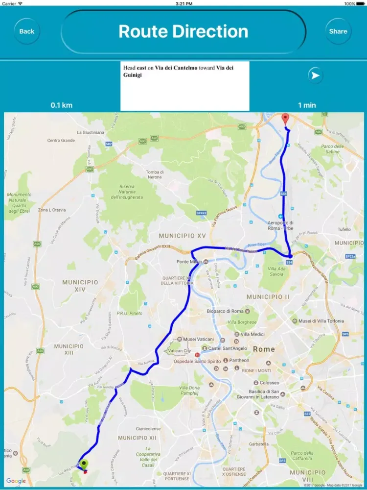 ภาพหน้าจอของ Vatican City - Offline City Maps Navigation iPad 