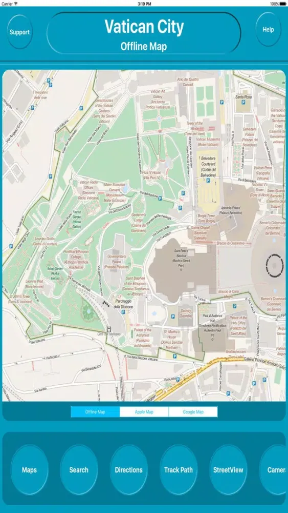 ภาพหน้าจอของ Vatican City - Offline City Maps Navigation