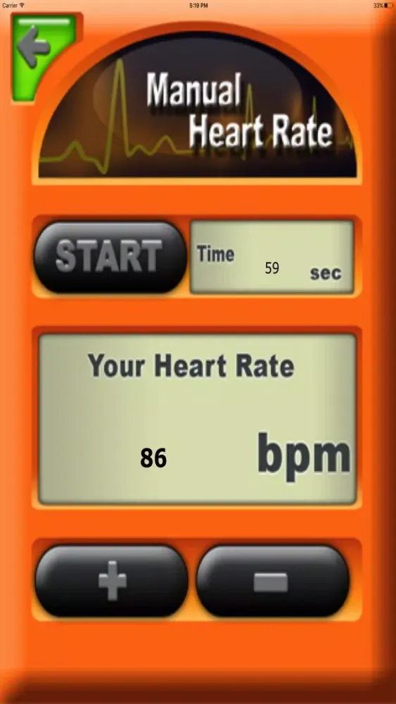 Zrzuty ekranu Health Target Heart Rate Calc