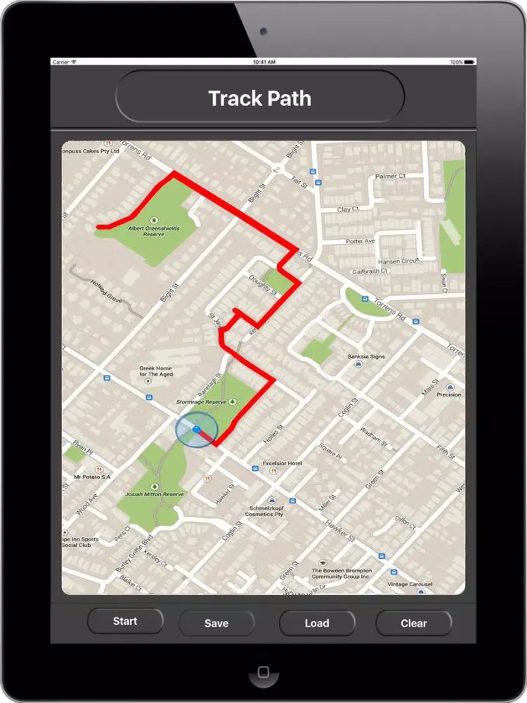 Track-Show Path & Distance iPad  Ekran Görüntüleri