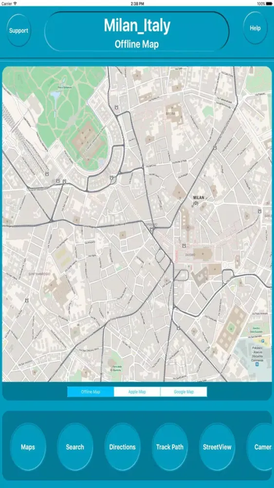 Zrzuty ekranu Milan Italy Offline City Maps Navigation & Transit