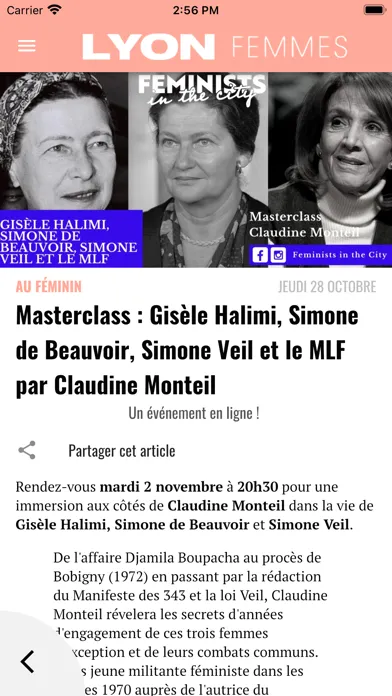 Lyon Femmes应用截图