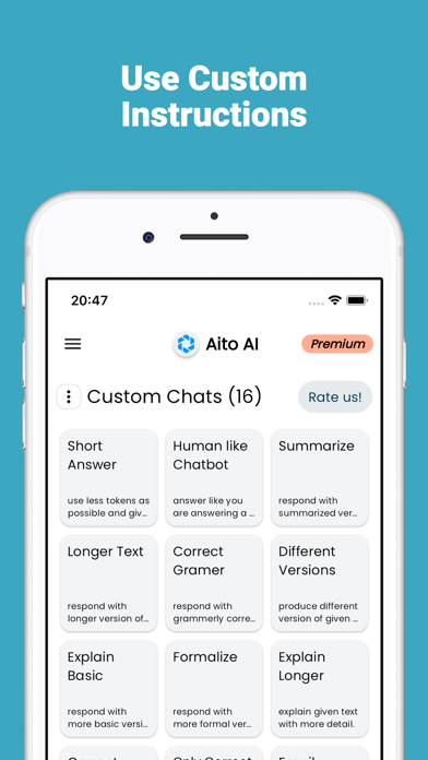 Aito AI: GPT & Gemini Chatbot スクリーンショット