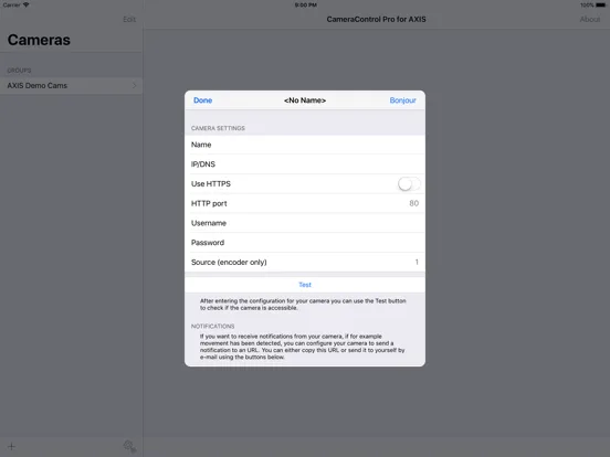 صور CameraControl Pro for AXIS iPad 