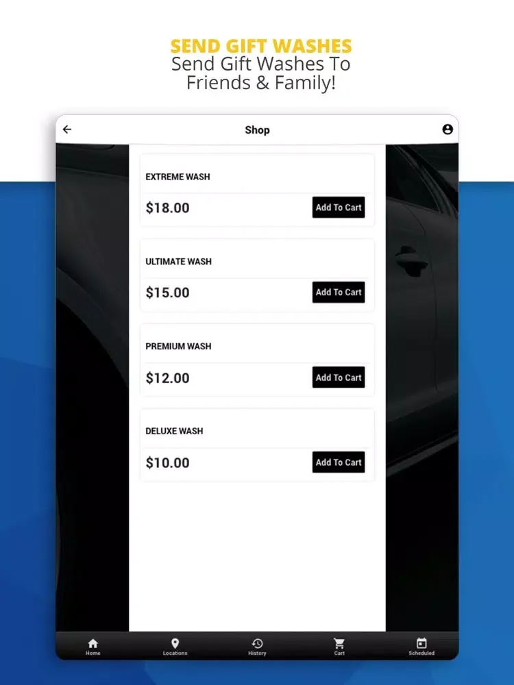 United Car Wash iPad  स्क्रीनशॉट