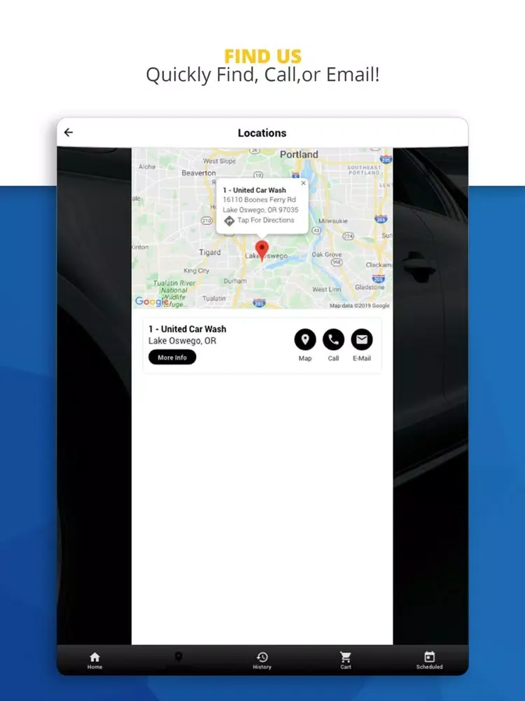 United Car Wash iPad  स्क्रीनशॉट