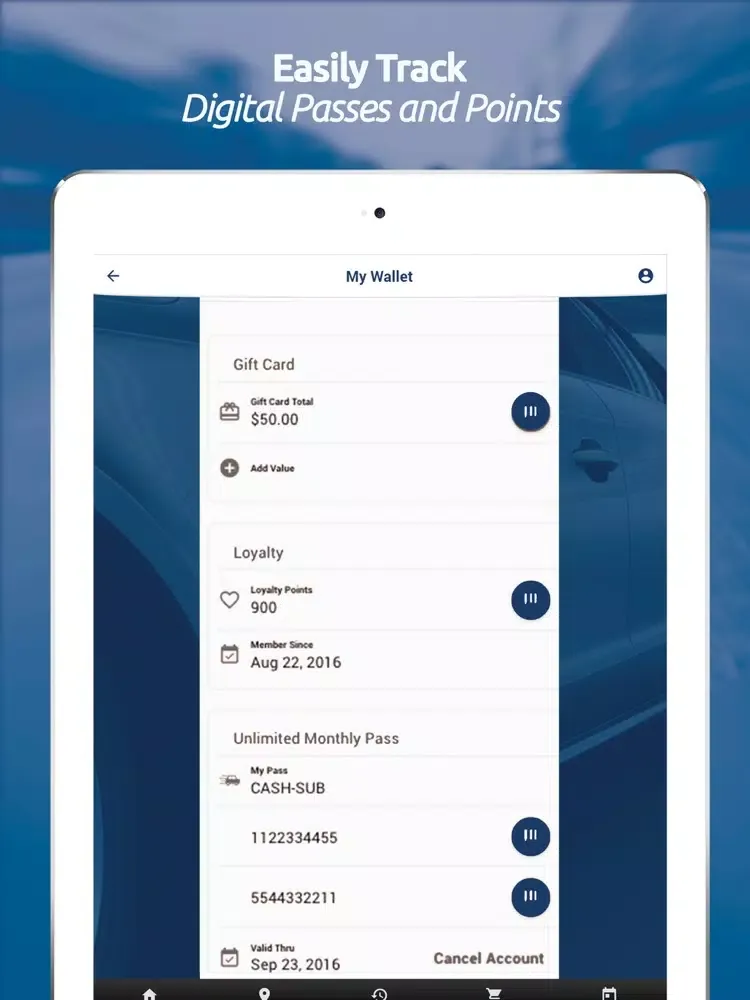 ภาพหน้าจอของ Wash 66 Mobile iPad 