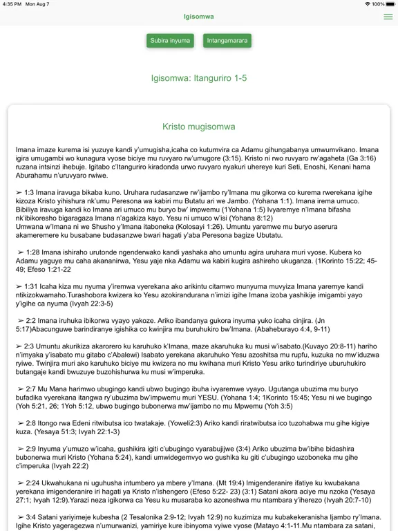 Capturas de pantalla de Green Pastures App iPad 
