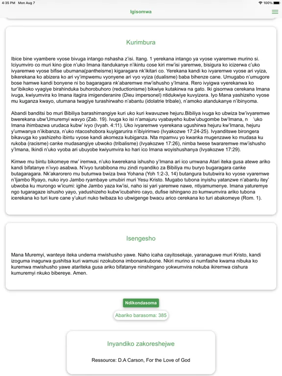 Capturas de pantalla de Green Pastures App iPad 