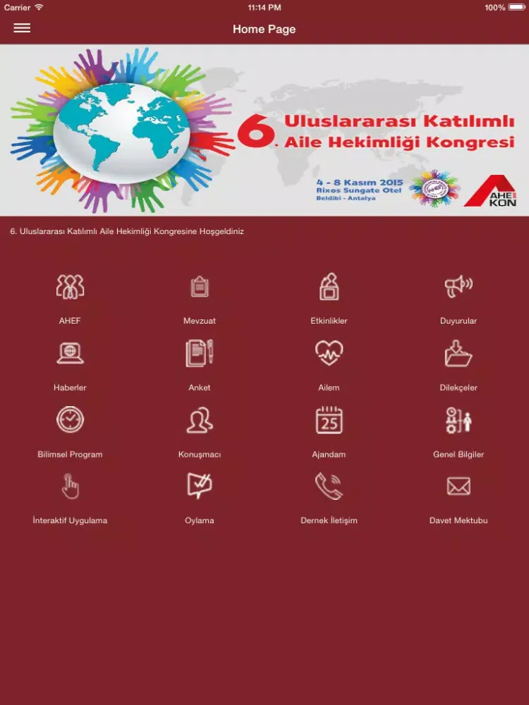 AHEF- Aile Hekimleri Dernekleri Federasyonu iPad  スクリーンショット