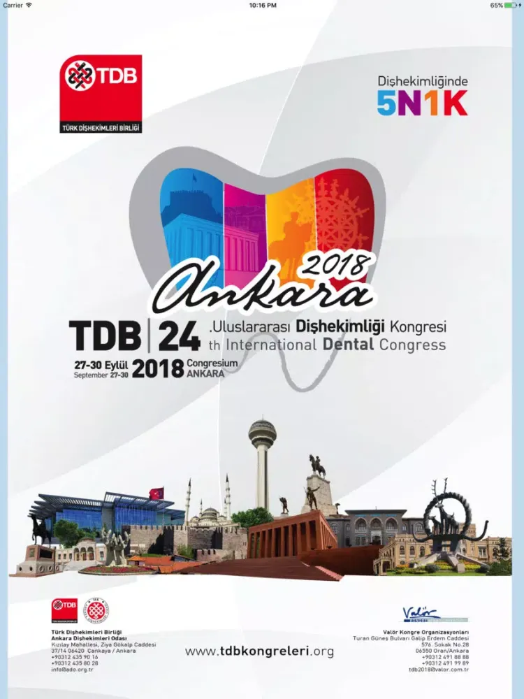 Tangkapan layar TDB Kongreleri iPad 