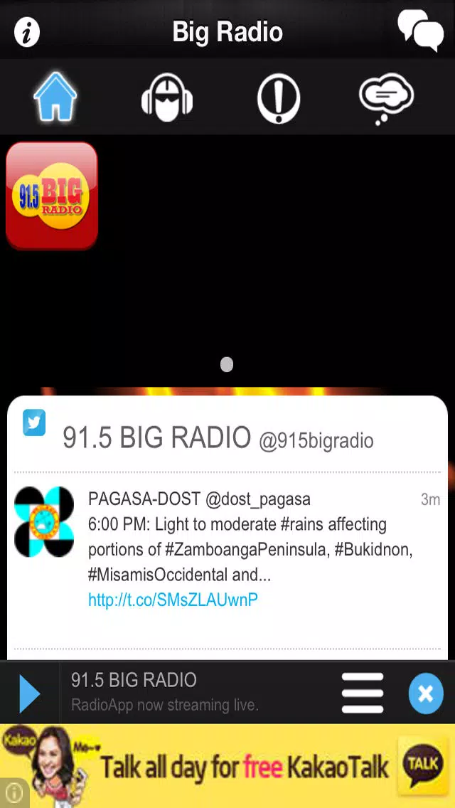 Tangkapan layar Big Radio