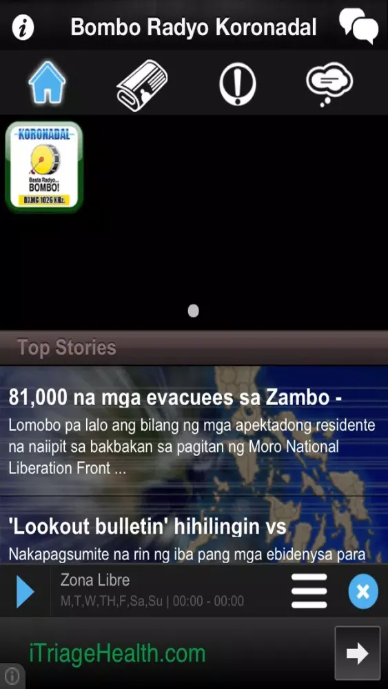 Tangkapan layar Bombo Koronadal