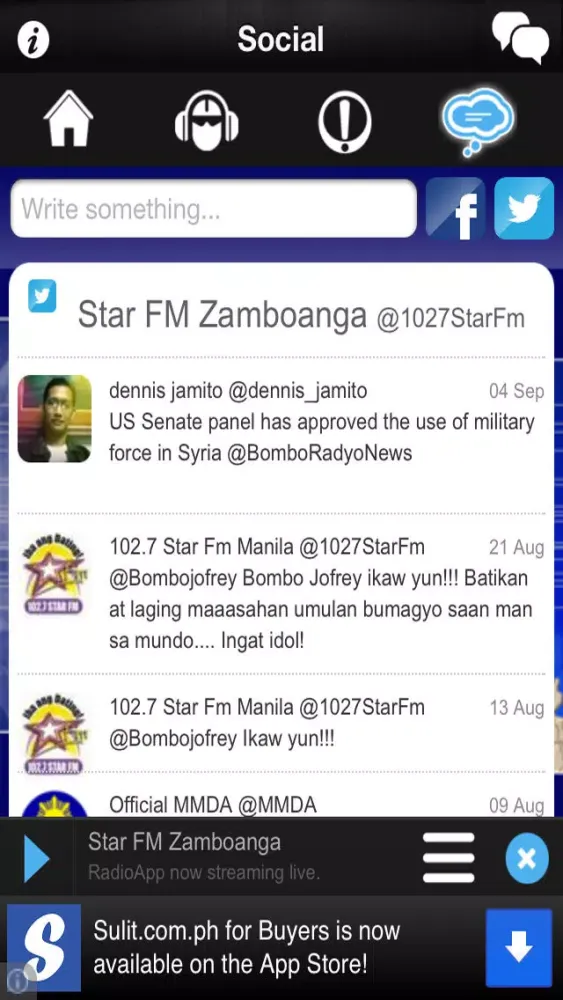 Ảnh chụp màn hình của Star FM Zamboanga