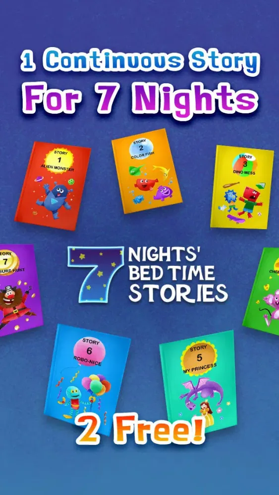 Capturas de tela do 7 Nights' Bed Time Stories