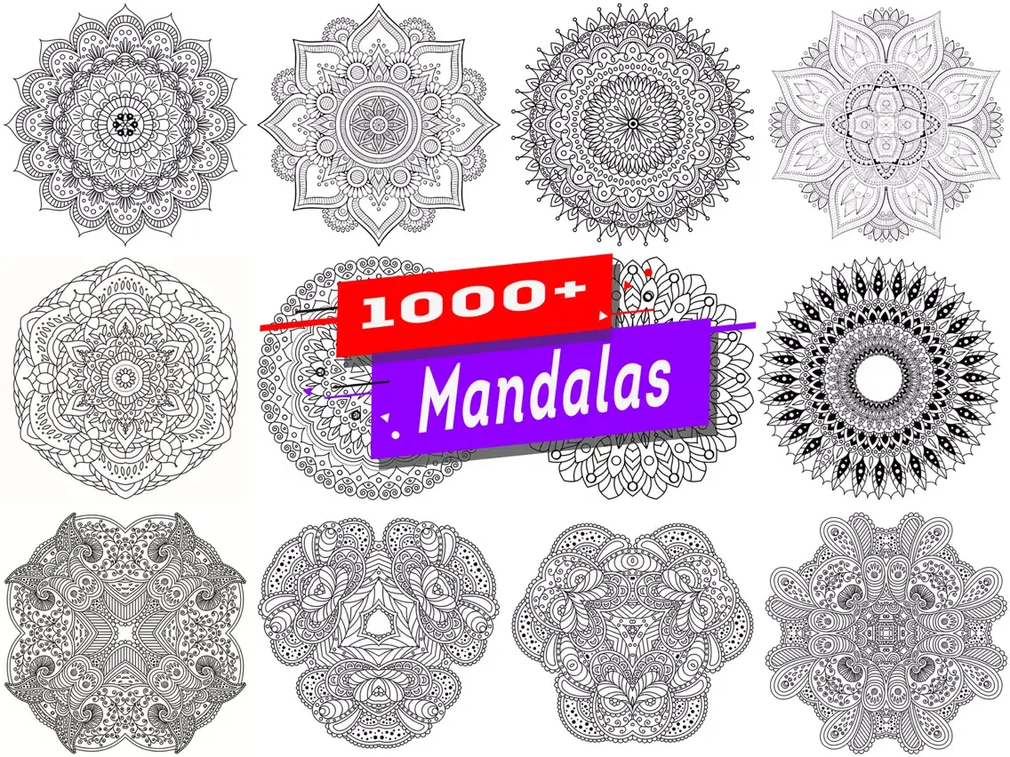 Mandala Color Book Game For Me iPad 應用截圖