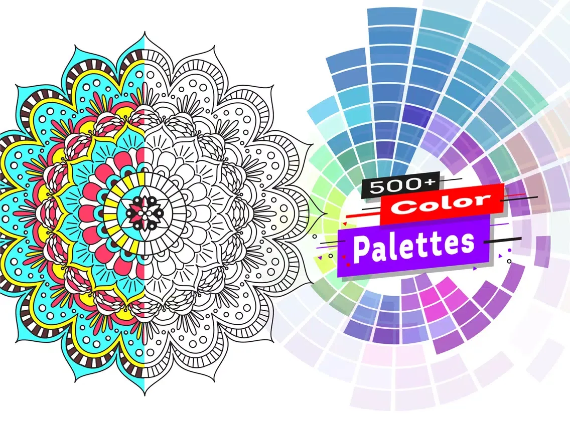 Mandala Color Book Game For Me iPad 應用截圖