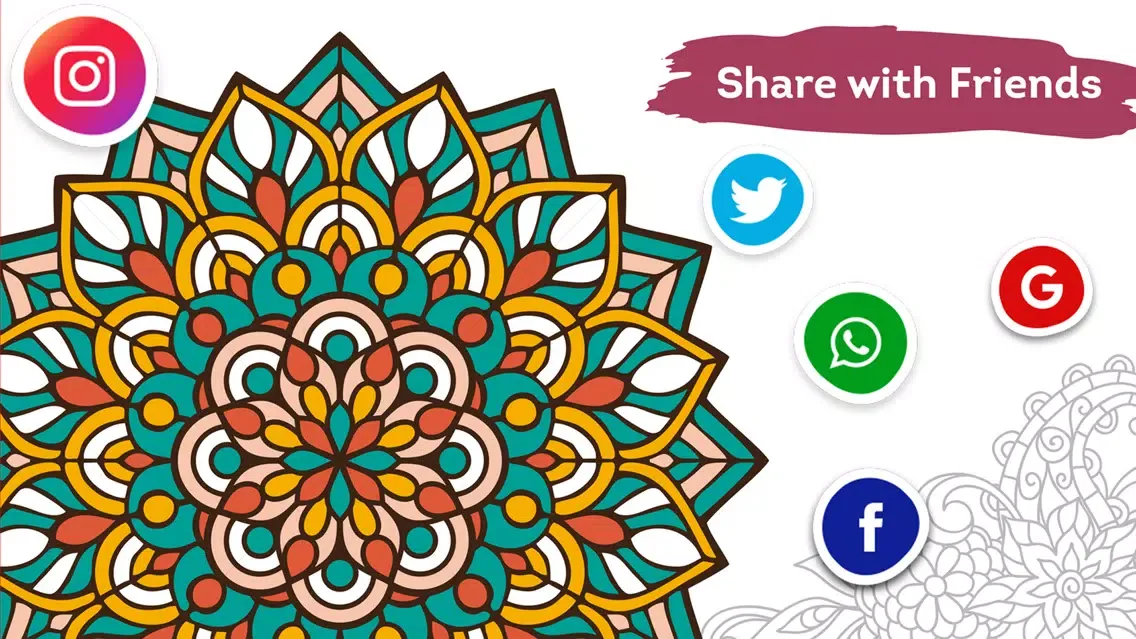 Mandala Color Book Game For Me應用截圖