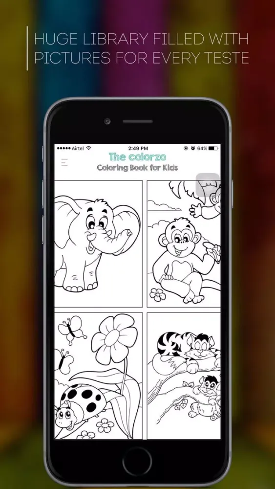 Captures d'écran de The Colorzo : Color Therapy Pages & Stress Relief Coloring Book for Kids
