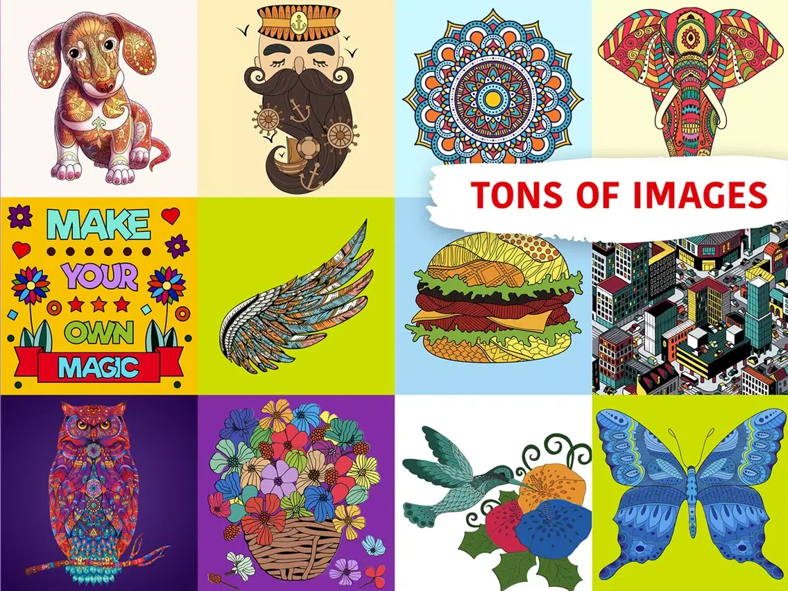 ภาพหน้าจอของ Loco – Color Paint, Art Book iPad 