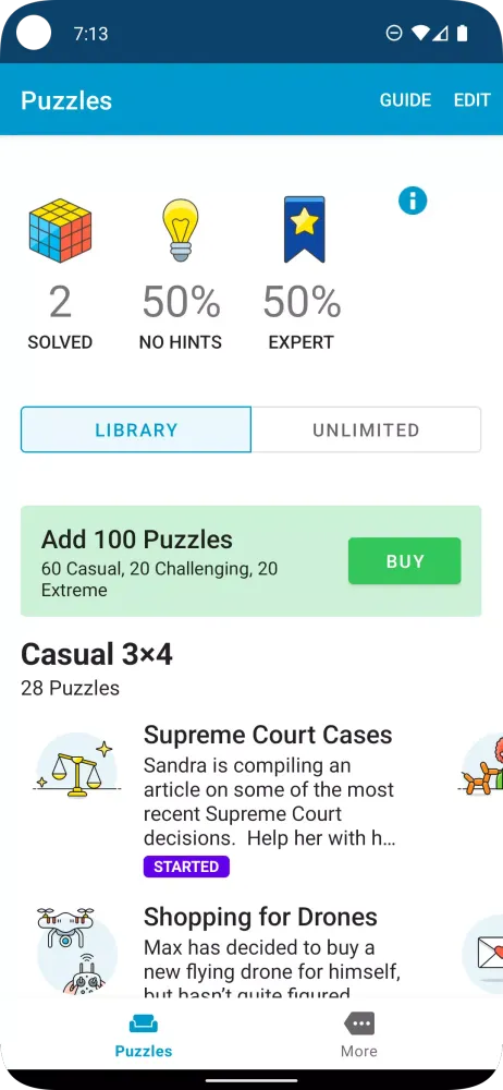 Logic Grid Puzzles: Brain Game Screenshots