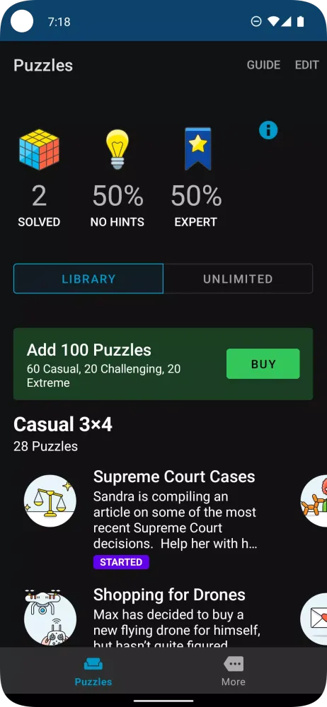 Logic Grid Puzzles: Brain Game Screenshots