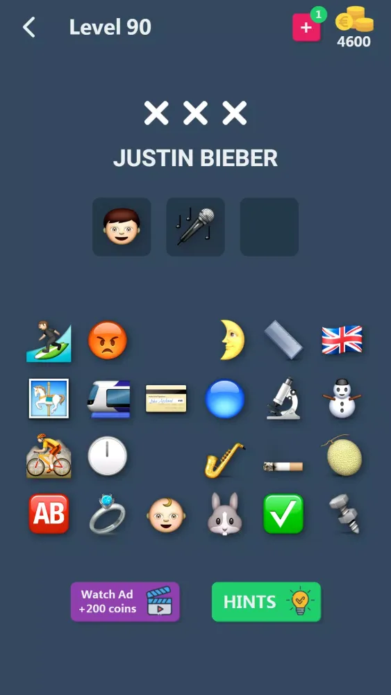 Ảnh chụp màn hình của Emoji Guess Challenge