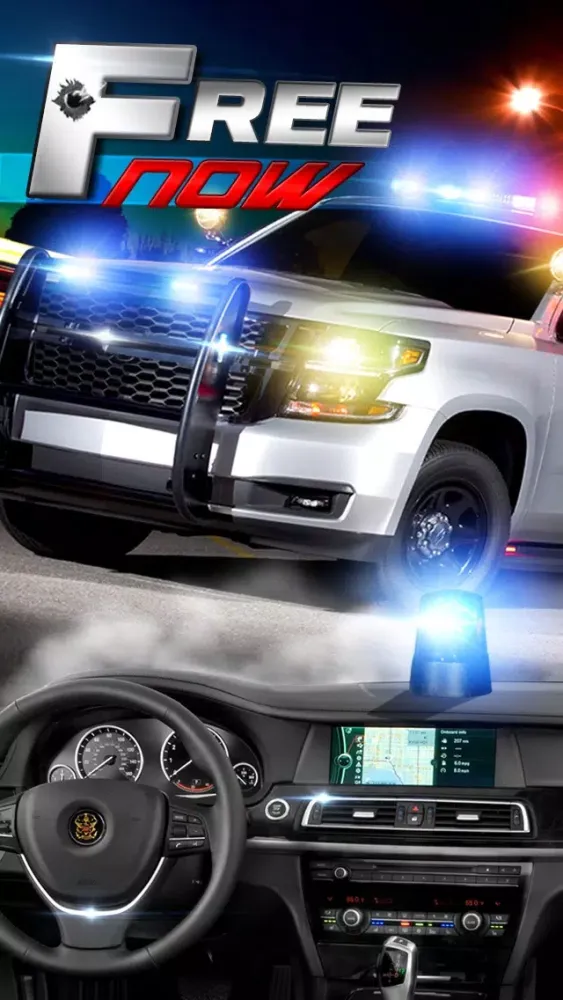 Capturas de tela do 2D Highway Police Patrol Game - Play Free Real Car Emergency Games