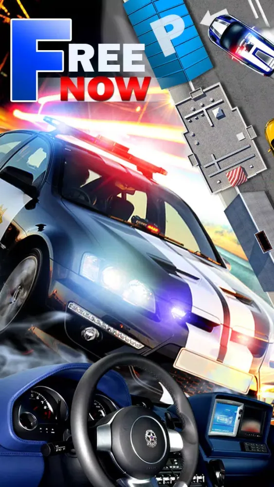 Police Car Parking Simulator Free Game স্ক্রিনশট