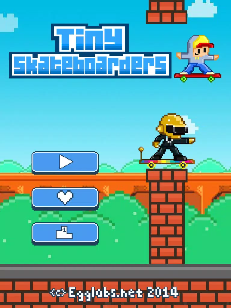 Tiny Skateboarders – Play Free 8-Bit Pixel Games iPad  Screenshots