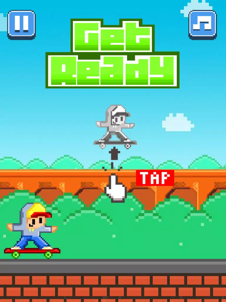 Tiny Skateboarders – Play Free 8-Bit Pixel Games iPad  Screenshots