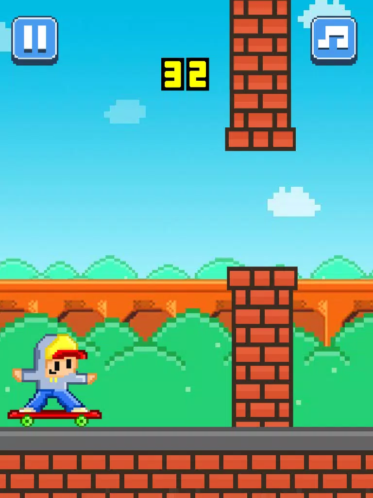 Tiny Skateboarders – Play Free 8-Bit Pixel Games iPad  Screenshots