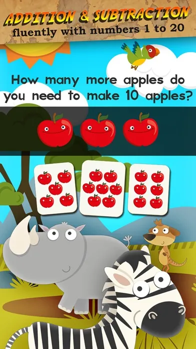 Captures d'écran de Animal Math 1st Grade Math