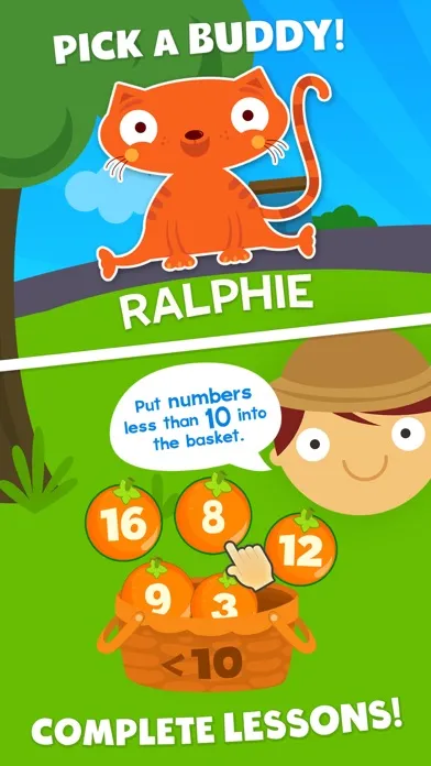 ภาพหน้าจอของ Animal Kindergarten Math Games