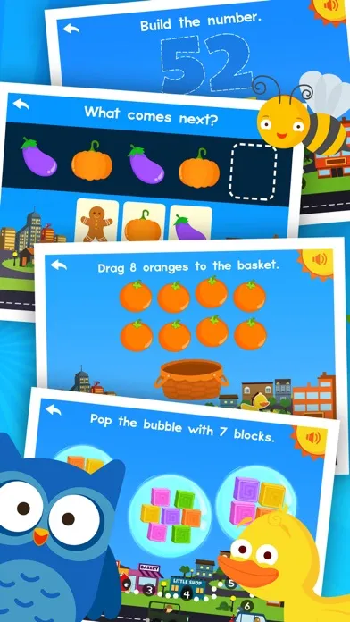 ภาพหน้าจอของ Animal Kindergarten Math Games