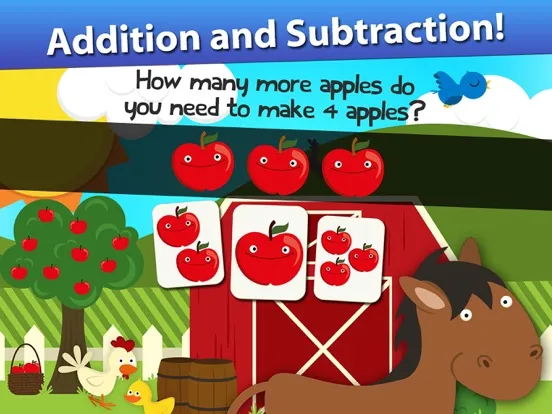Animal Math Preschool Math Games for Kids Math App iPad  Screenshots