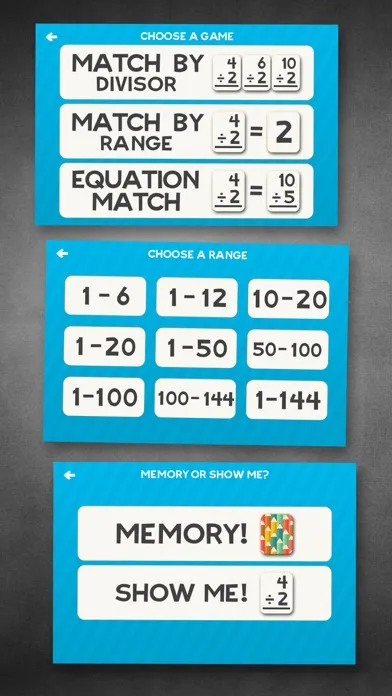 Division Flashcard Match Games for Kids in 2nd, 3rd and 4th Grade Learning Flash Cards Free স্ক্রিনশট