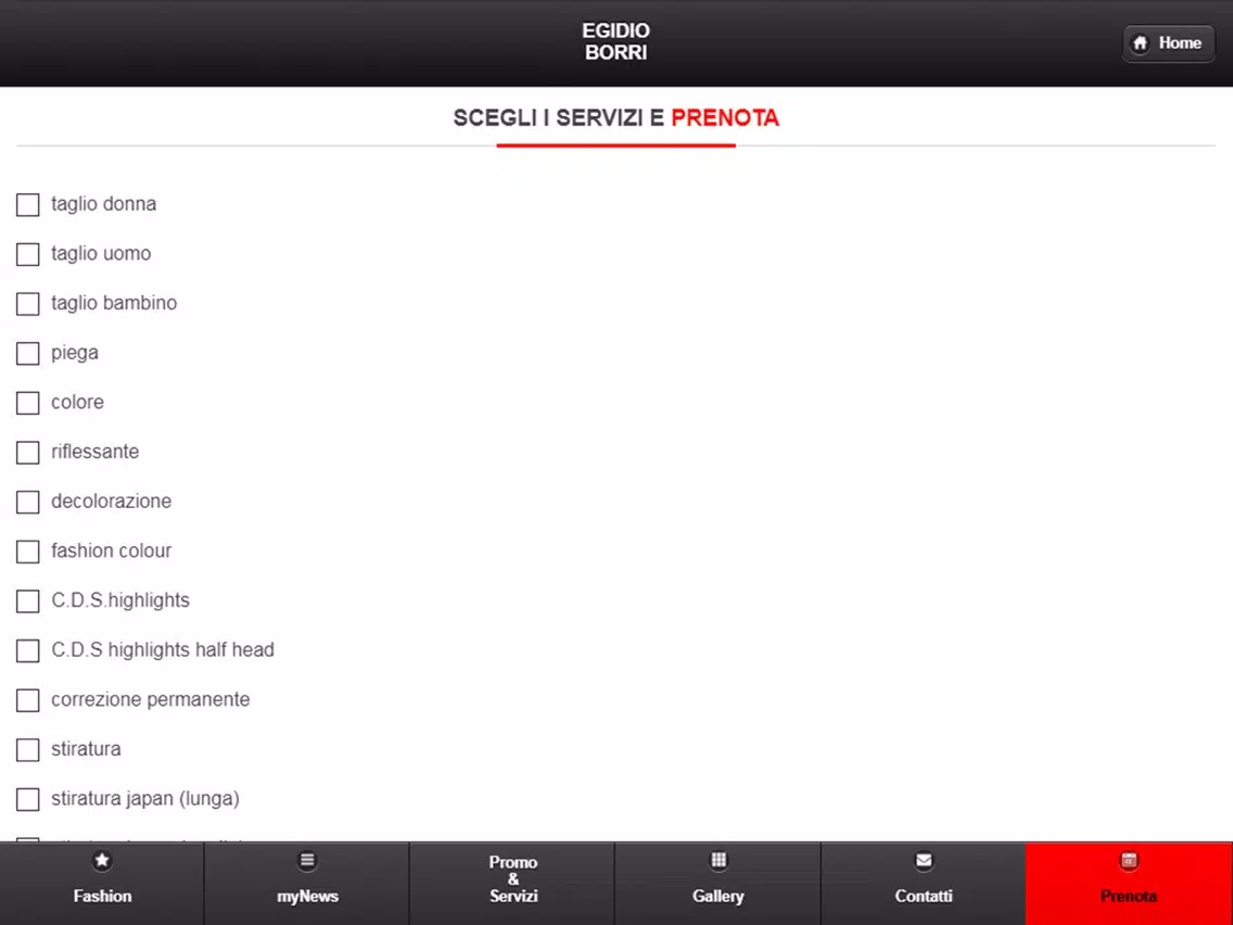 Tangkapan skrin Egidio Borri iPad 
