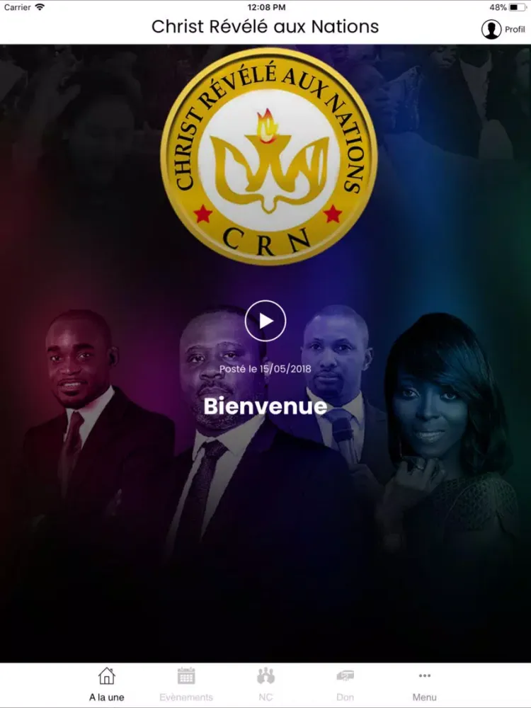 Ảnh chụp màn hình của Christ Révélé aux Nations iPad 